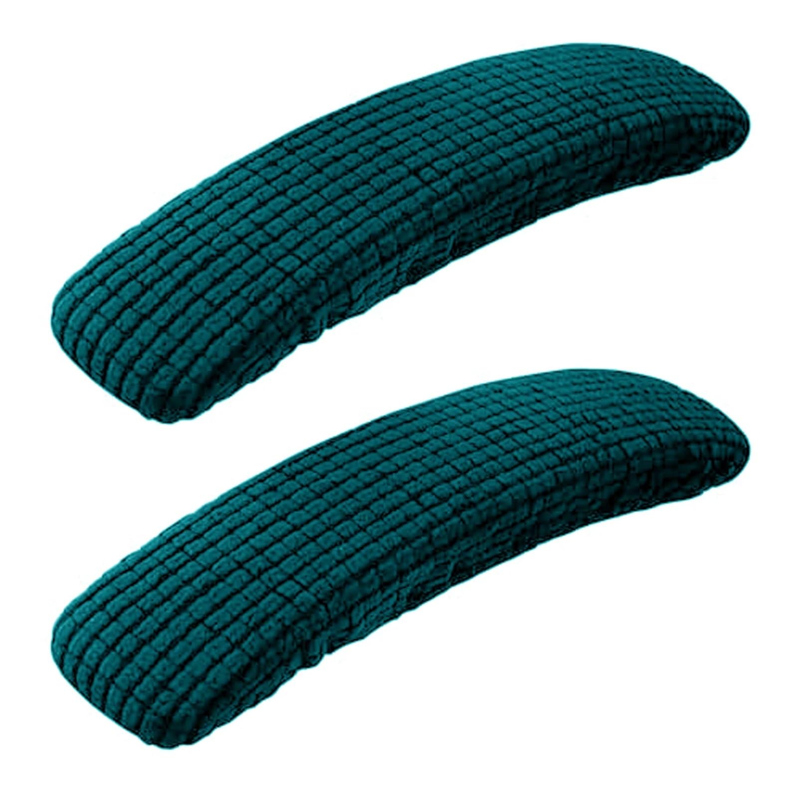 ENmrfvkz Office Spandex Armrest Covers, 5 Pairs Multicolor Office Chair Arm Cover Stretch Stain Spandex(Dark Cyan)