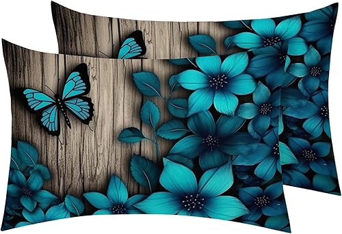 Miniatura 11 de Juego de 2 fundas de almohada retro de los años 70 de tamaño estándar, fundas de almohada de microfibra suave y transpirable con cierre de sobre,