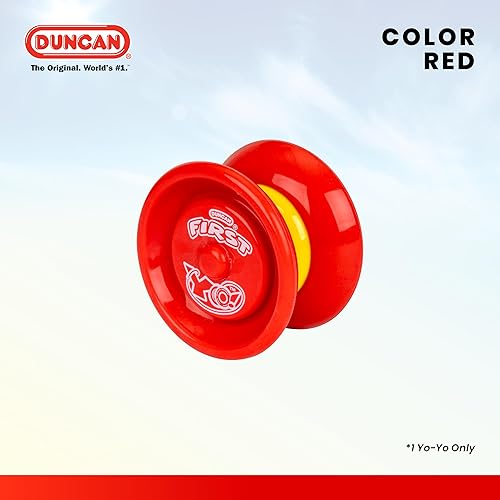 Miniatura 9 de Duncan Toys First Yo! - Mejor Yo-Yo Responsivo para Principiantes, Niños, Juguetes de Yo-Yo - Rojo/Amarillo