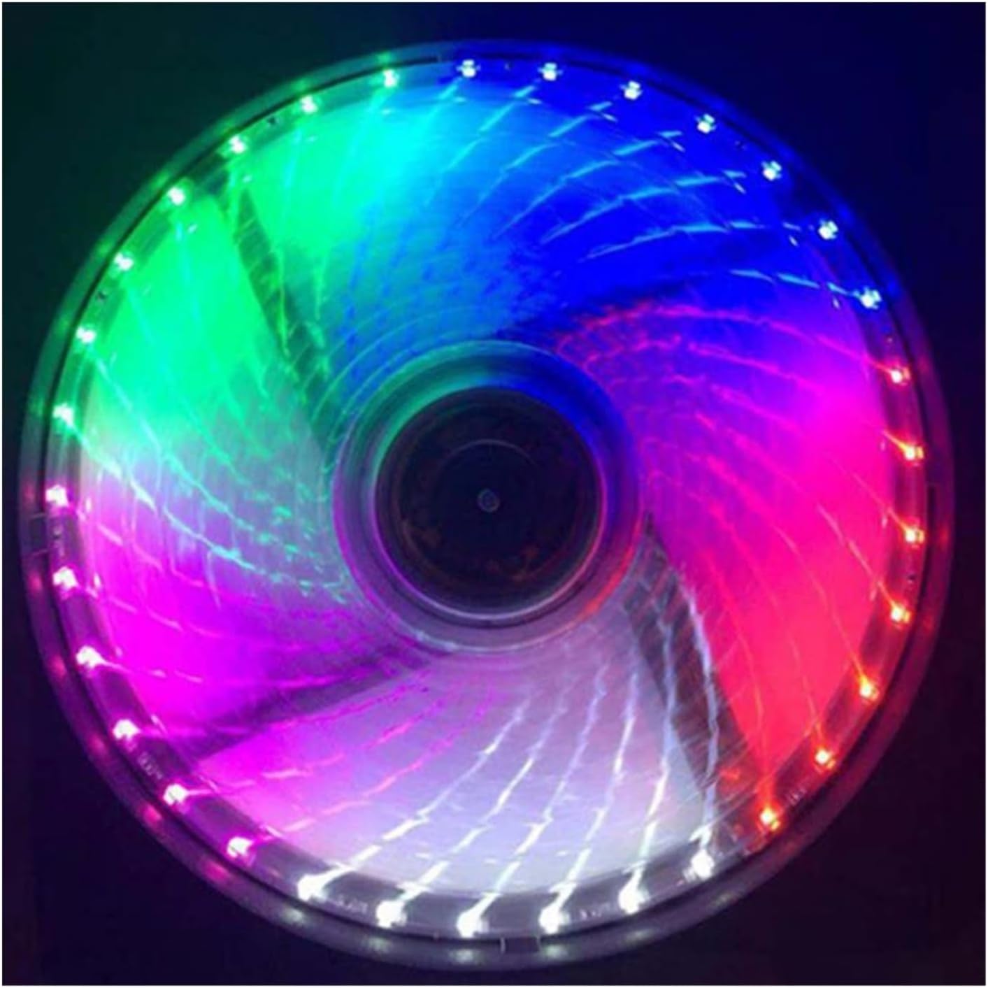 120mm PC Computer 16dB Silent 15 LED Or 33led Case Fan Heatsink Cooler Cooling Pc 12CM 12V 3P IDE 4pin(White 15 LEDs)