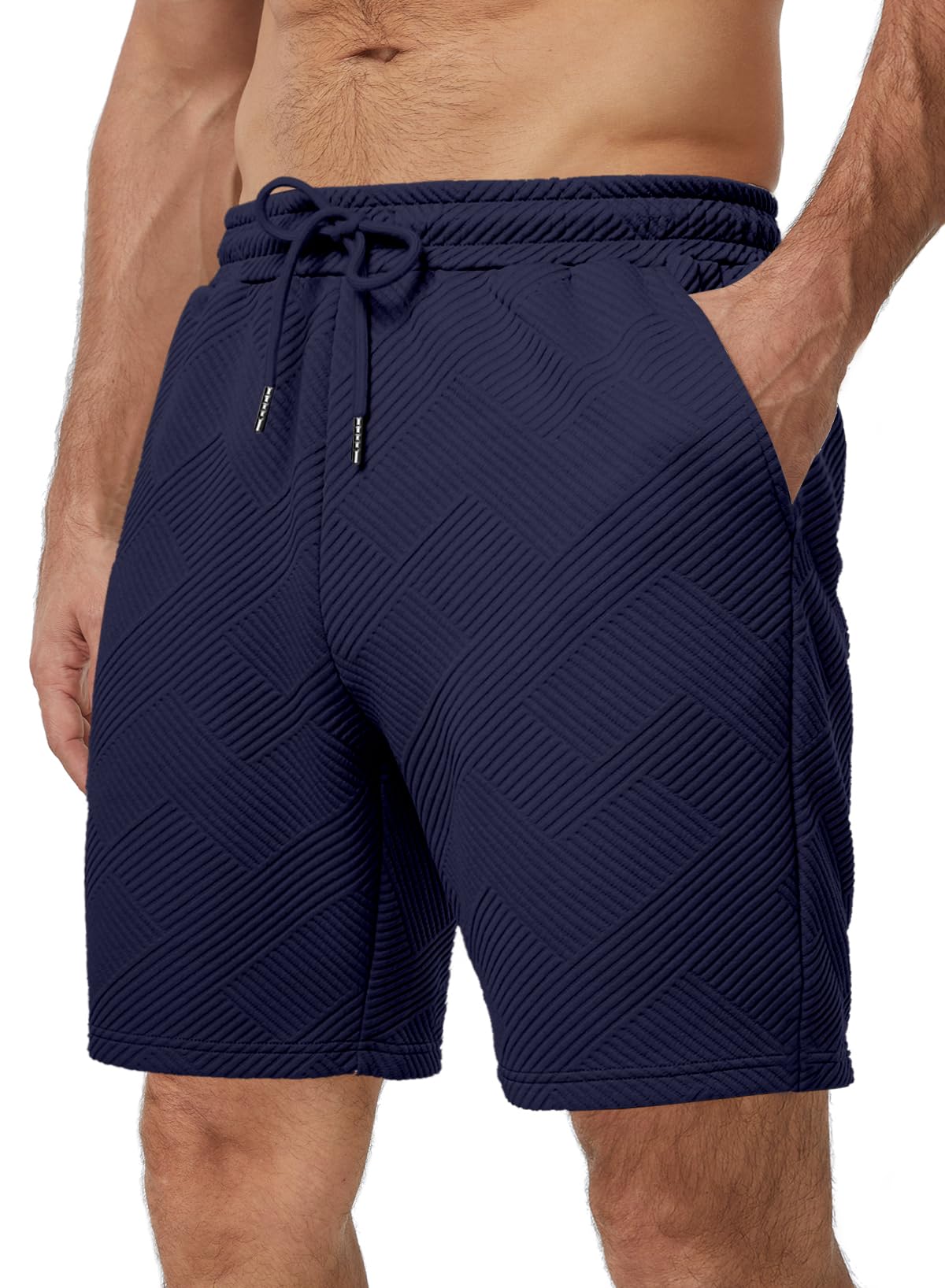 URMYPAWR Kurze Hosen Herren Sommer Freizeit Shorts für Männer leicht mit Taschen und in vielen Farben,Größen: S-3XL