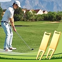 Vista 7 de Herramienta de reparación de Divot de golf portátil para doblar metal, tenedor Divot verde, herramientas de metal para golf, accesorios verdes