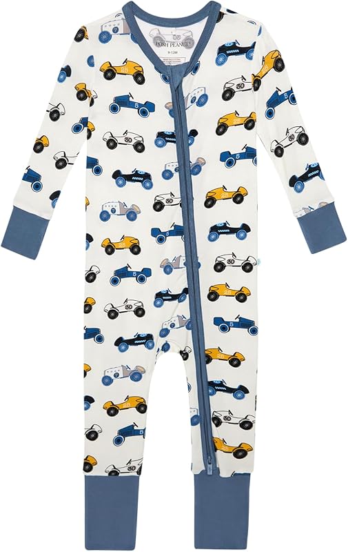 Posh Peanut Convertible Baby Sleepers, Boy Toddlers Footless Pajamas | True To Size Fit With 2-Way Zipper, Convertible Mittens/Footies With Grips, Tagless Gentle Comfort, Easy Care Wash