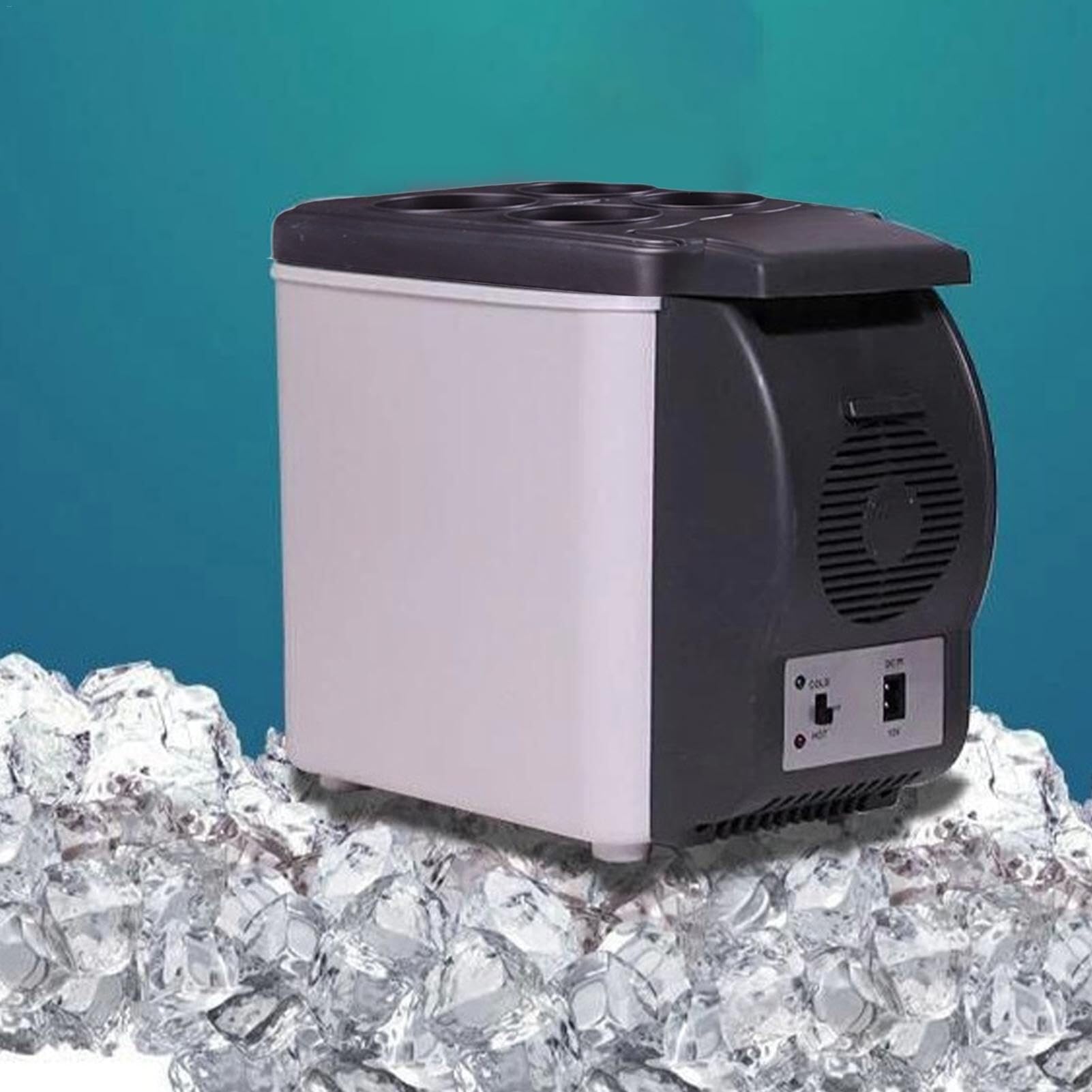 Frigorifero Elettrico per Auto, 12 V, Congelatore da Campeggio, capacità 6 Litri, Design Compatto, Ideale per Viaggi, Picnic E Avventure all'Aria
