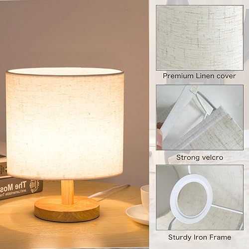 Miniatura 10 de Pantalla de lámpara de tela, pantalla redonda, tambor pequeño, pantallas de tela, pantallas de lámpara de barril para lámparas de mesa, lámparas de