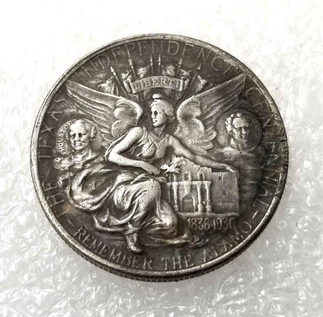 YunBest 1934 Texas Half-Dollar Coin - Great American Commemorative Old Coin -USA Uncirculated Morgan Dollars - Discover History of Coins - Handmade coins BestShop
