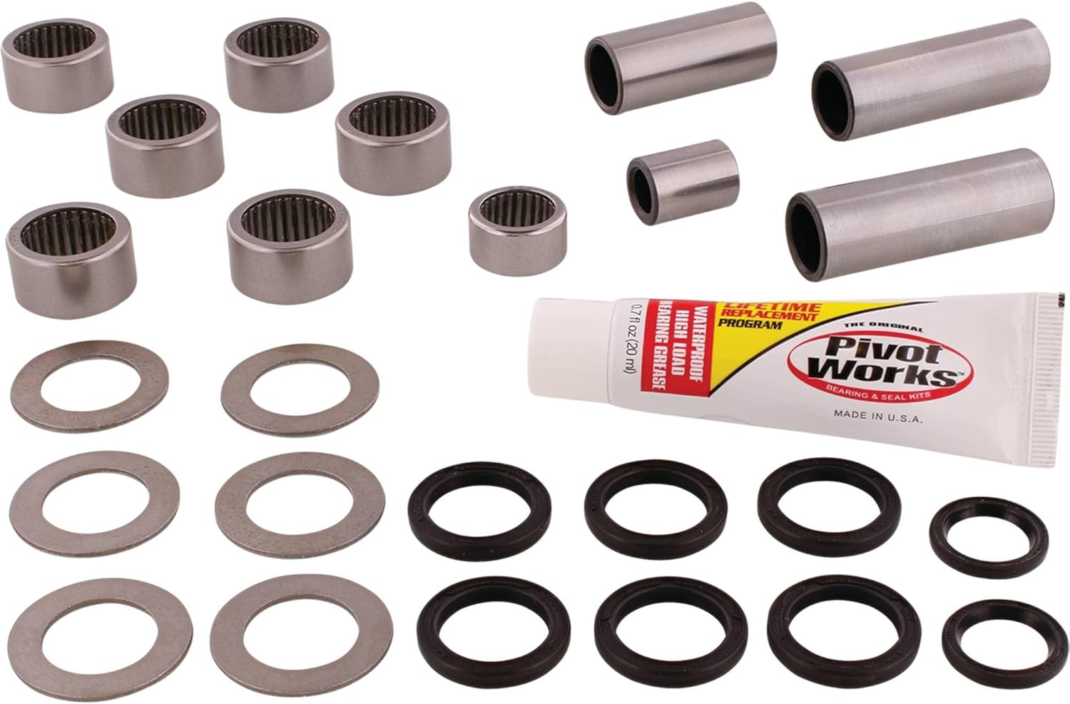 Pivot Works Linkage Rebuild Kit PWLK-S39-000 For Suzuki DR-Z 400 2000-2003, DR-Z 400 S 2000-2016, DR-Z 400 SM 2005-2016, DRZ400S 2017, DRZ400SM 2017, RM 125 2000, RM 250 2000, DR-Z 400 E 2000-2007