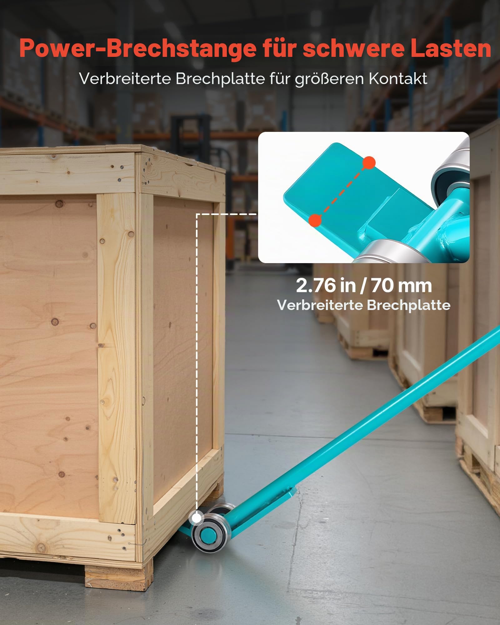VEVOR Lastenheber 4000 kg Tragkraft, Möbelheber 1524 mm Gesamtlänge, mit Handschuhen,Transporthilfe mit Stahlfelgen für schwere Möbel, Gegenstände & Betonblöcke, ideal für Umzug & Schwerlasttransport