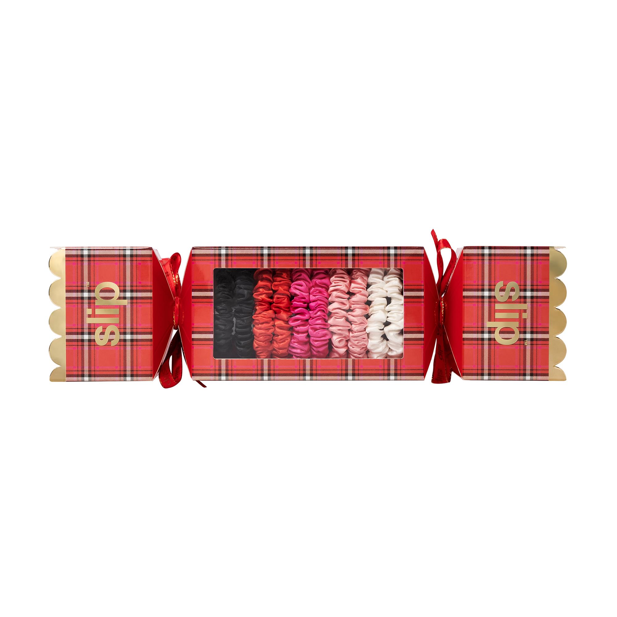 slip Back to Basics Skinny Scrunchies in Holiday Cracker Packaging, Anti-Crease - Image 3