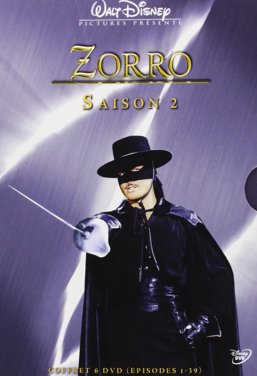 DVD de El Zorro Temporada 2, serie clásica en formato físico y edición original de Alemania