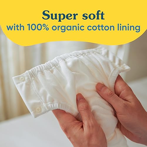 Miniatura 8 de Charlie Banana Ropa interior reutilizable para ir al baño con broches, diseñada para minimizar accidentes, bosque rosa, talla S (12-20 libras)