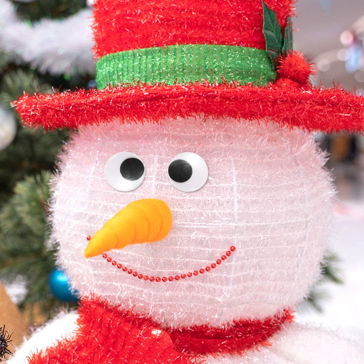 Amazon | EXCEART クリスマス 雪だるまの目 可動タイプ 黒目