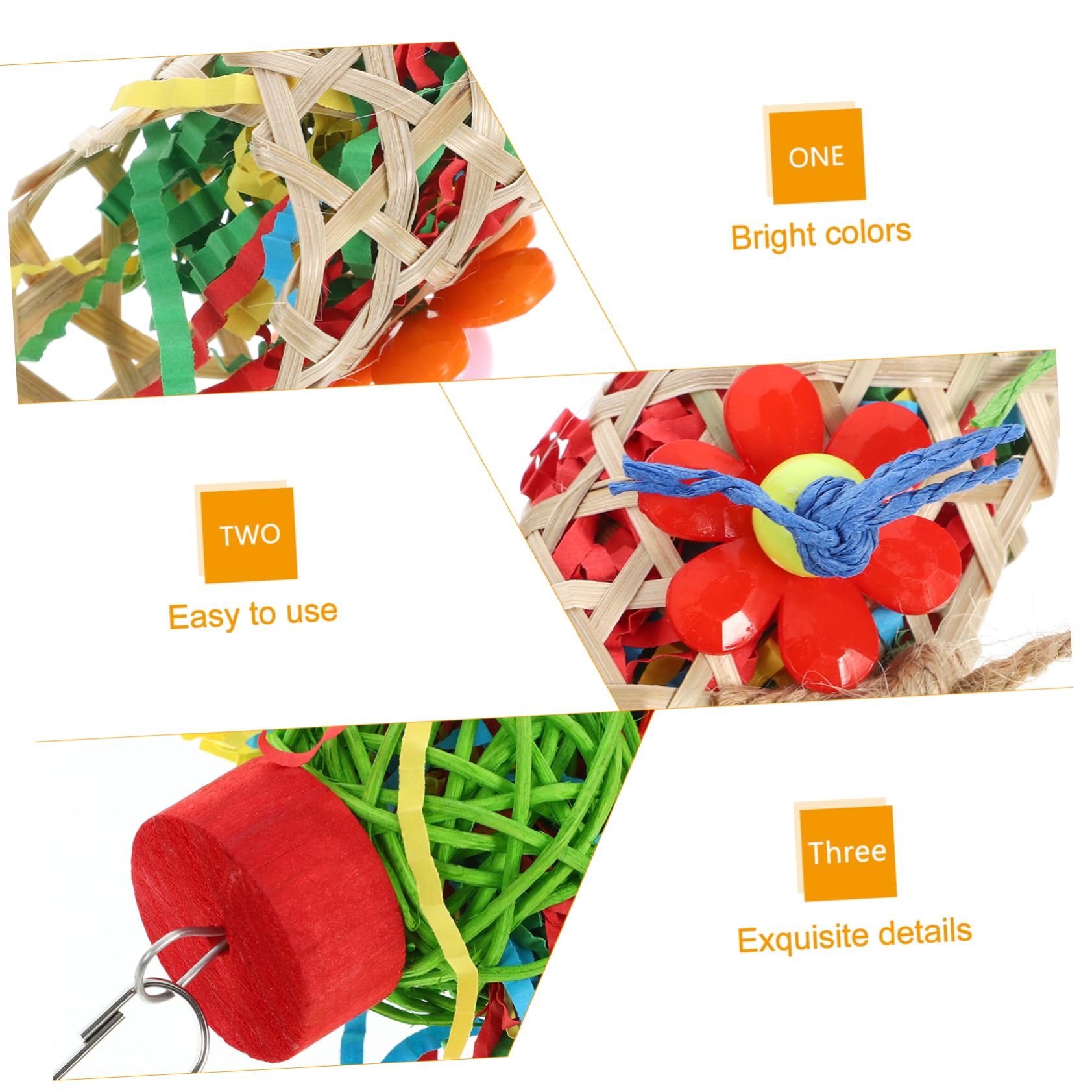 Yardwe 9stücke Teiliges Vogelspielzeug Hängendes Kauspielzeug Für Wellensittiche Und Papageien Sicheres Und Langlebiges Zubehör Käfigdekoration Und Beschäftigung