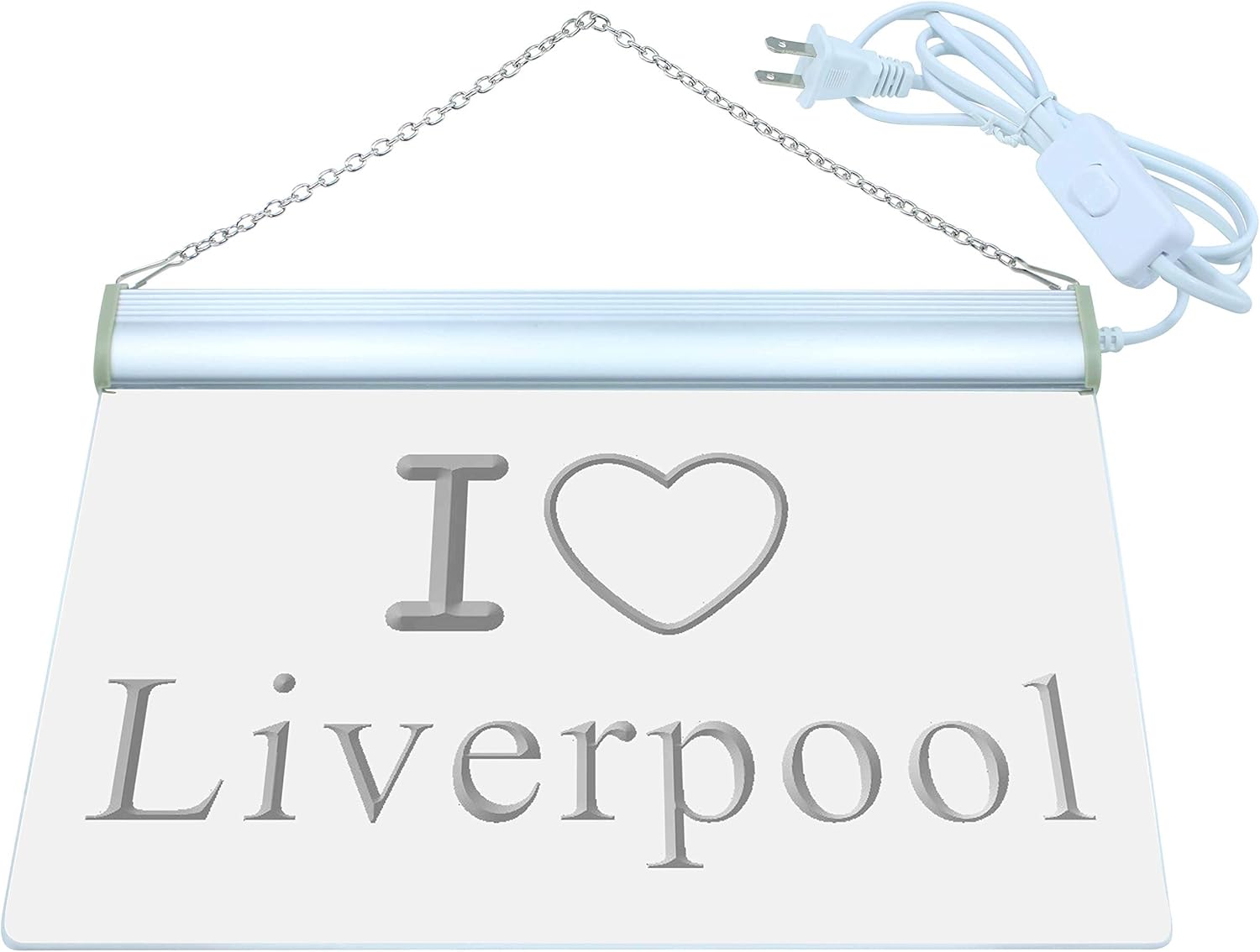 ADVPRO I Love Liverpool Bar Pub Club LED Neon Sign Green 12 x 8.5 Inches st4s32-i845-g