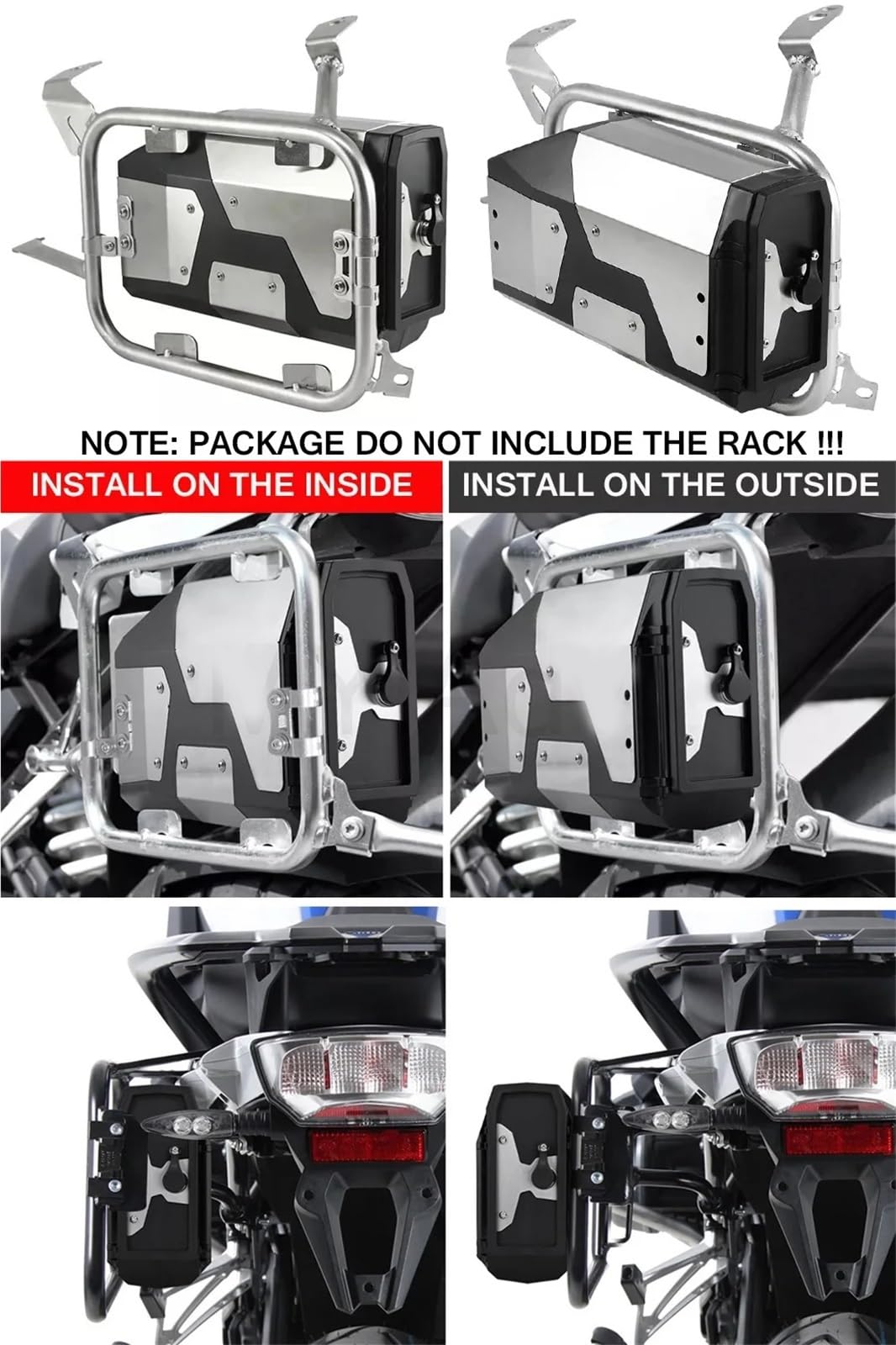 pour R1250GS Adventure F750GS F850GS R1200GS LC ADV R1300GS Boîte À Outils Moto en Aluminium