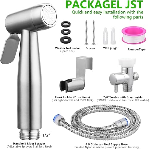 Miniatura 2 de Kit de spray de bidé de mano multifuncional, adecuado para lavado de mujeres, limpieza de pañales, lavado de bebés, ducha de mascotas, etc. - Fácil