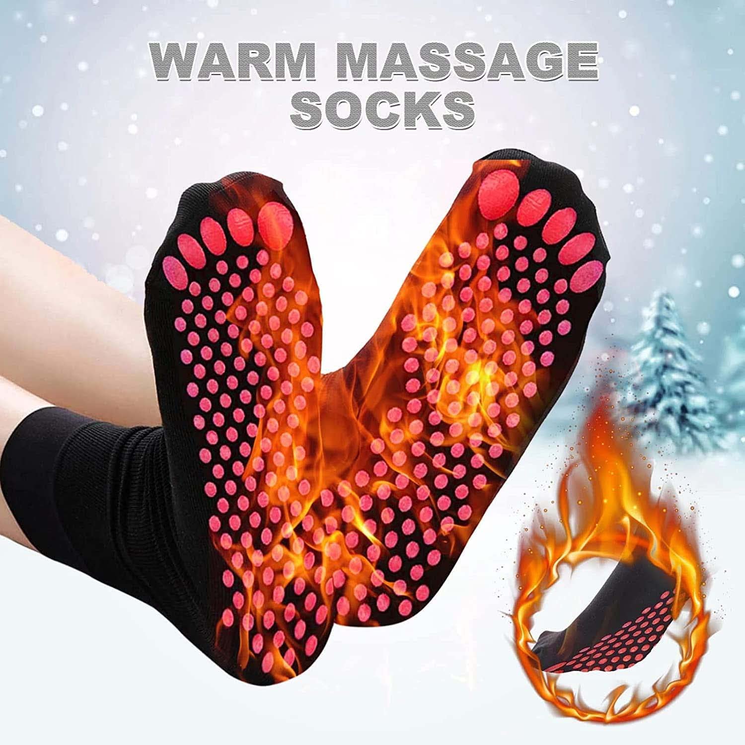 BOBT AFIZ Turmalin Lymphvity Abnehmen Gesundheitssocken, 9pair Tourmaline Slimming Health Sock, Self-Heating Socks, Warm Tourmaline Magnetic Socks, Sports Foot Massage, Sneaker Socks, Self-Heating