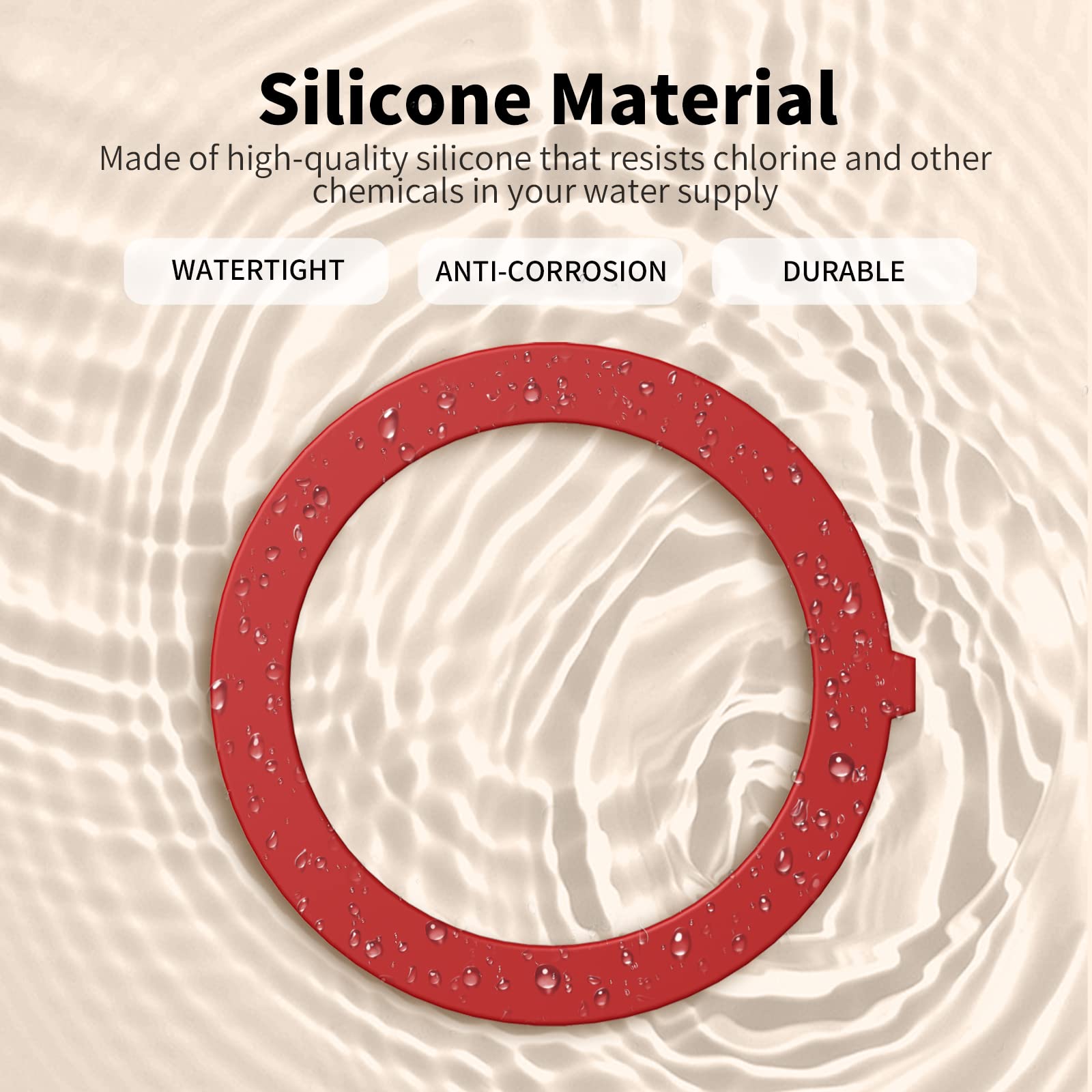Flush Valve Seal For Kohler, Upgraded 2 Pack Silicone