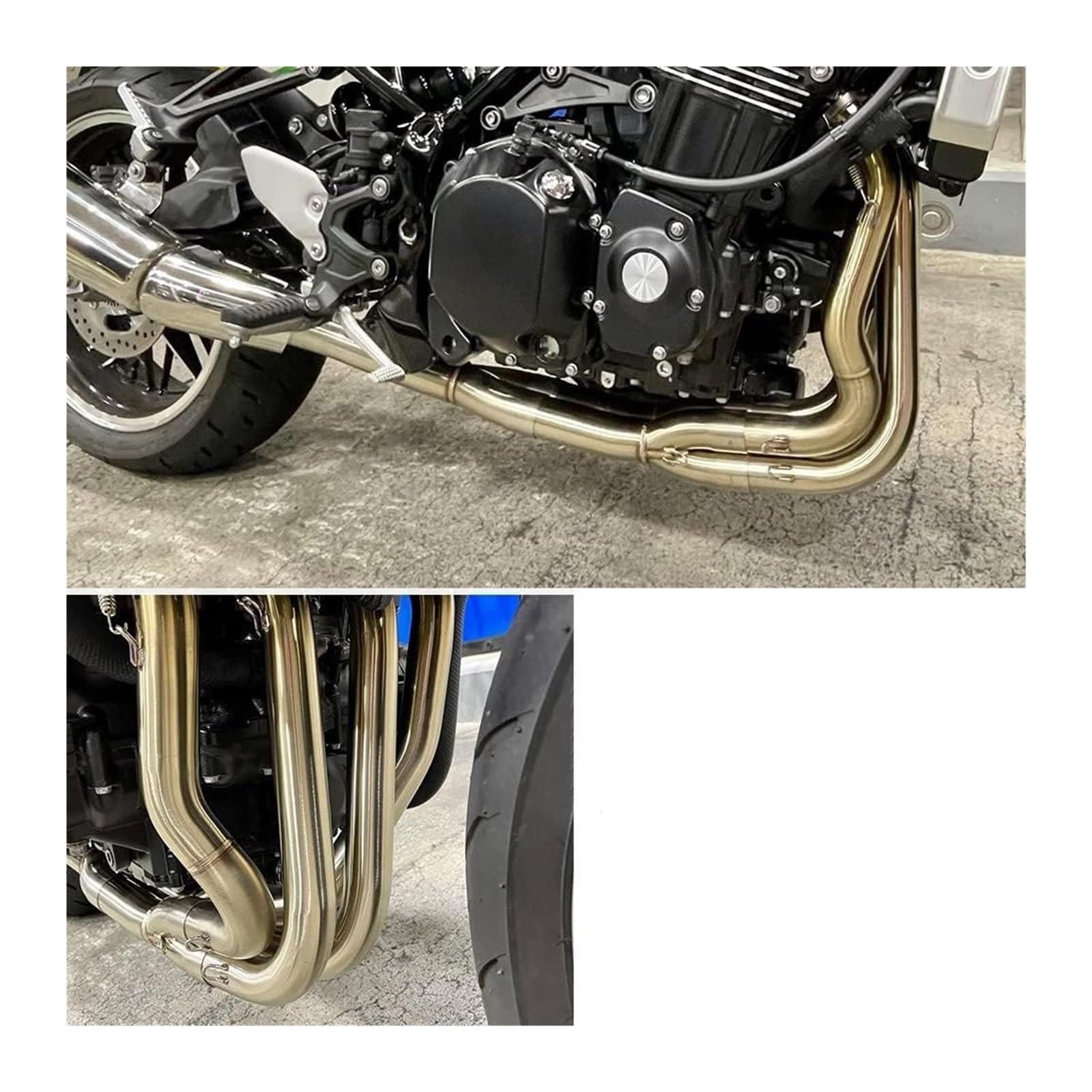 Amazon | エキゾーストパイプ 用 Z900RS 2017-2020 オートバイの排気