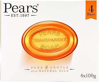 Pears Transparent Soap, 4 x 100g