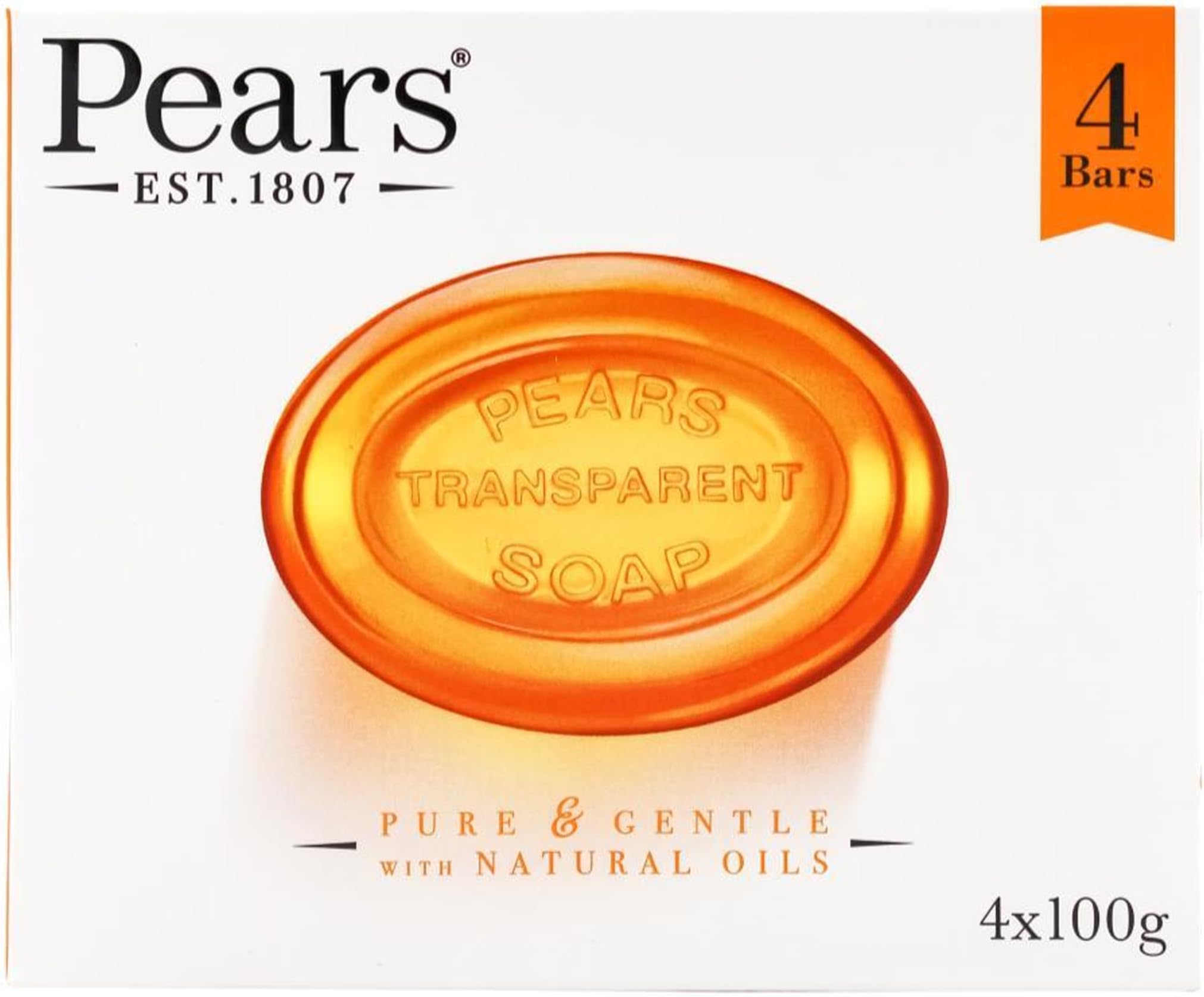 Pears Transparent Soap - 4 x 100g