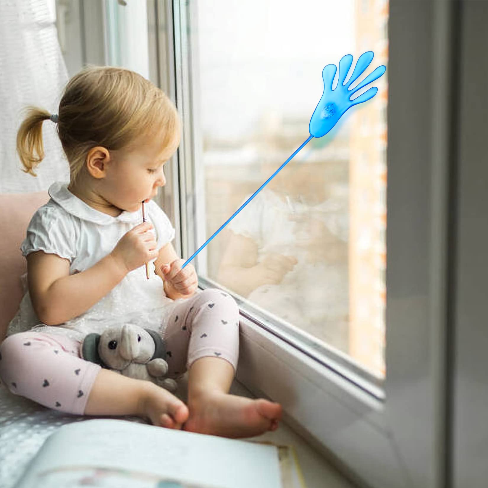 Kleverige handen voor kinderen, plakkerige handen, Halloween, kleverige handen, speelgoed, kleurrijk, plakhands, speelgoed voor Halloween-gastgeschenken, willekeurige kleur (24 stuks