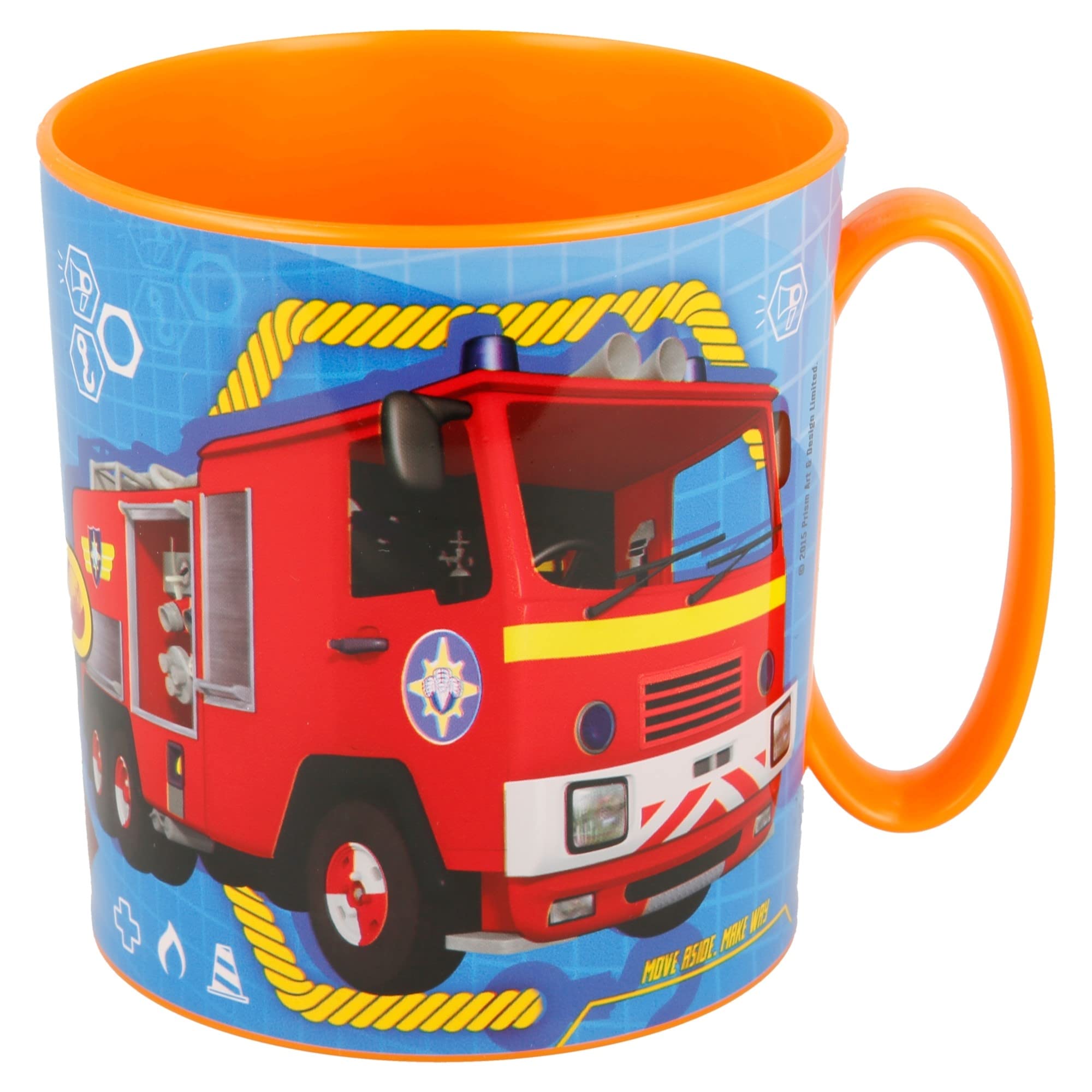 Unbranded 8018201 Sam Le Pompier Mug Plastique Orange 10,8 x 8,3 x 9 cm