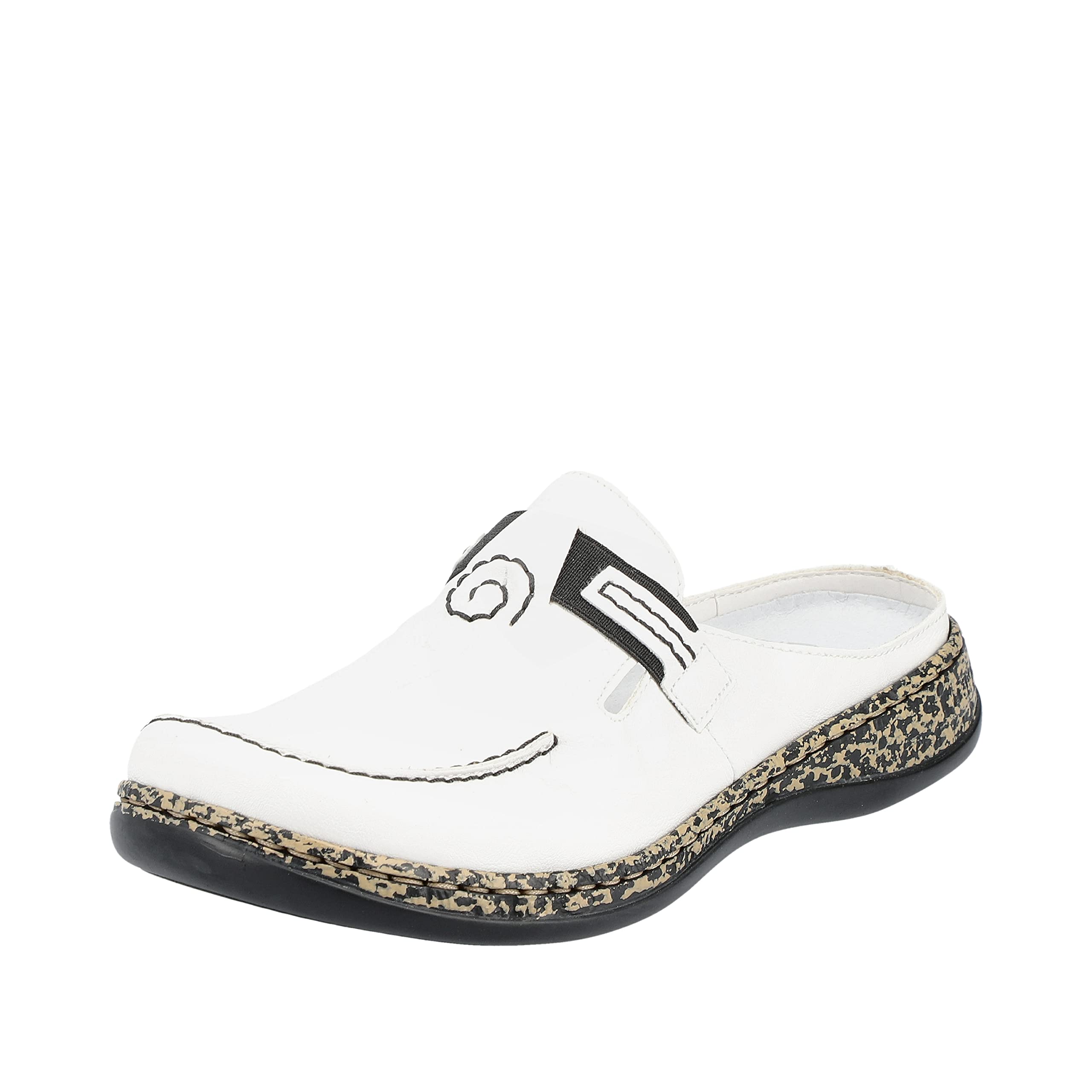 Rieker Dames 46393 klompen, zwart zwart 00, 39 EU