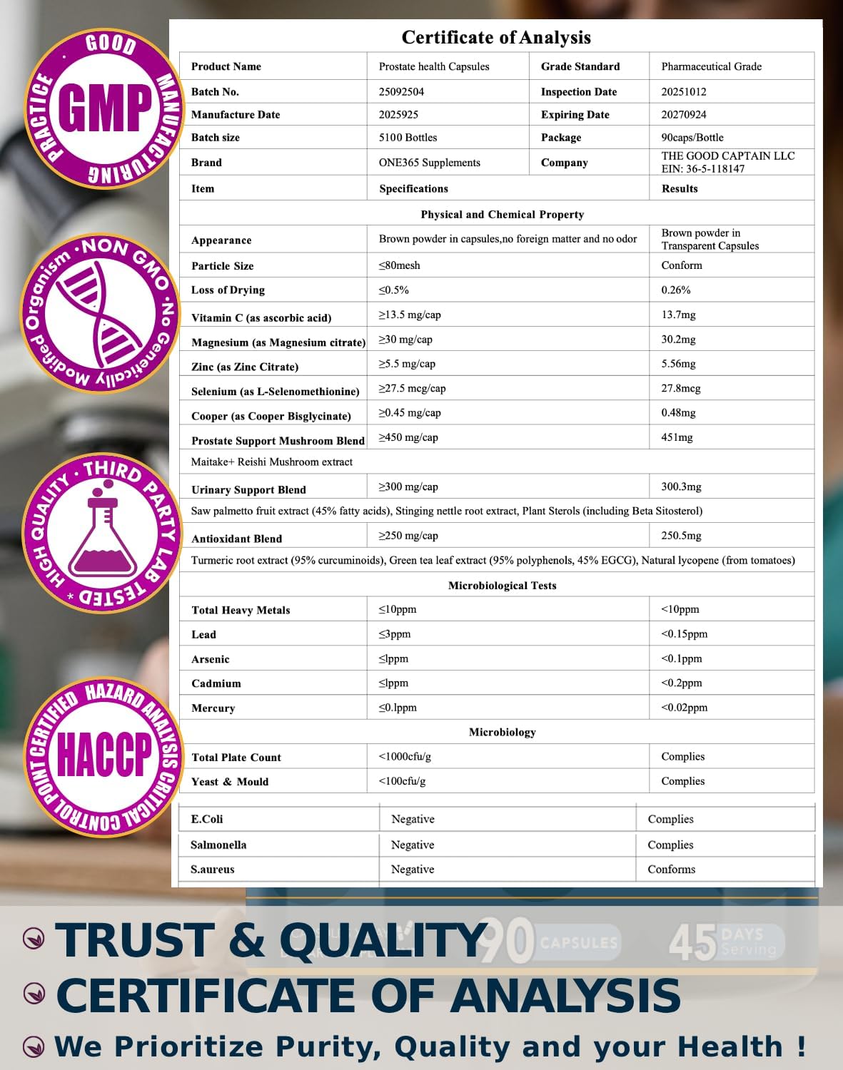 Saw Palmetto for Men - Prostate Health Supplements - Urinary and Prostate Supplement Support Antioxidant - Mushroom Blend Turmeric - 90 Capsules 45 Day Supply