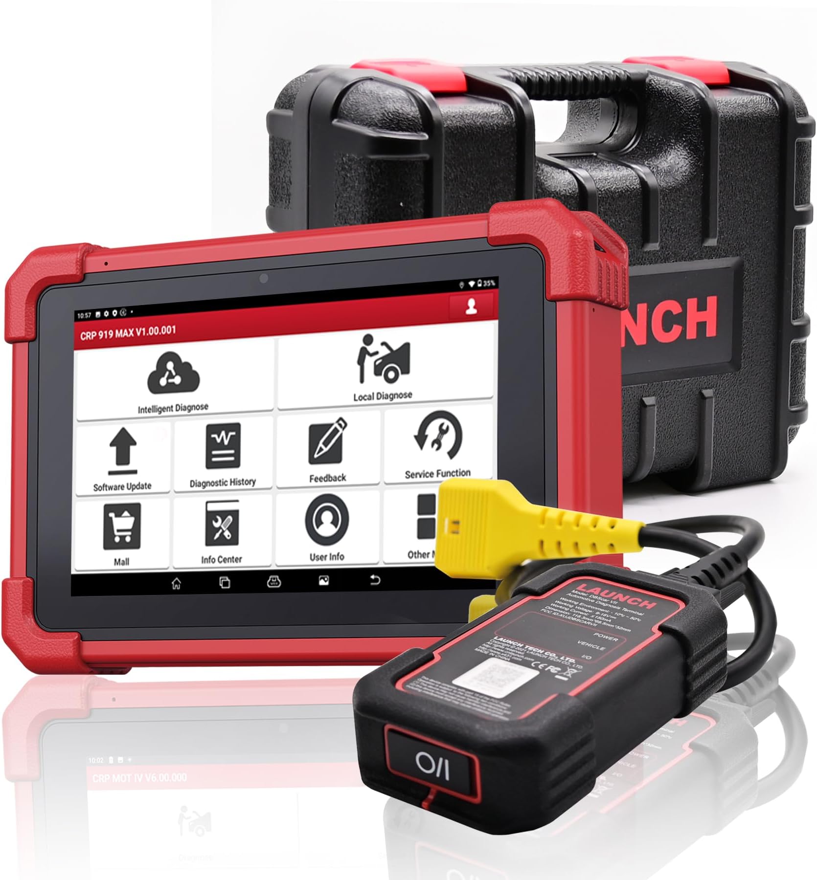 LAUNCH OBD2 Scanner CRP919MAX Diagnostic Tool,ECU Coding, All System Diagnosis,CANFD DOIP, V.A.G Guided, Active test, 2024 Wireless Bi-directional Scan Tool, 31+reset Service, 2 Years Free Update