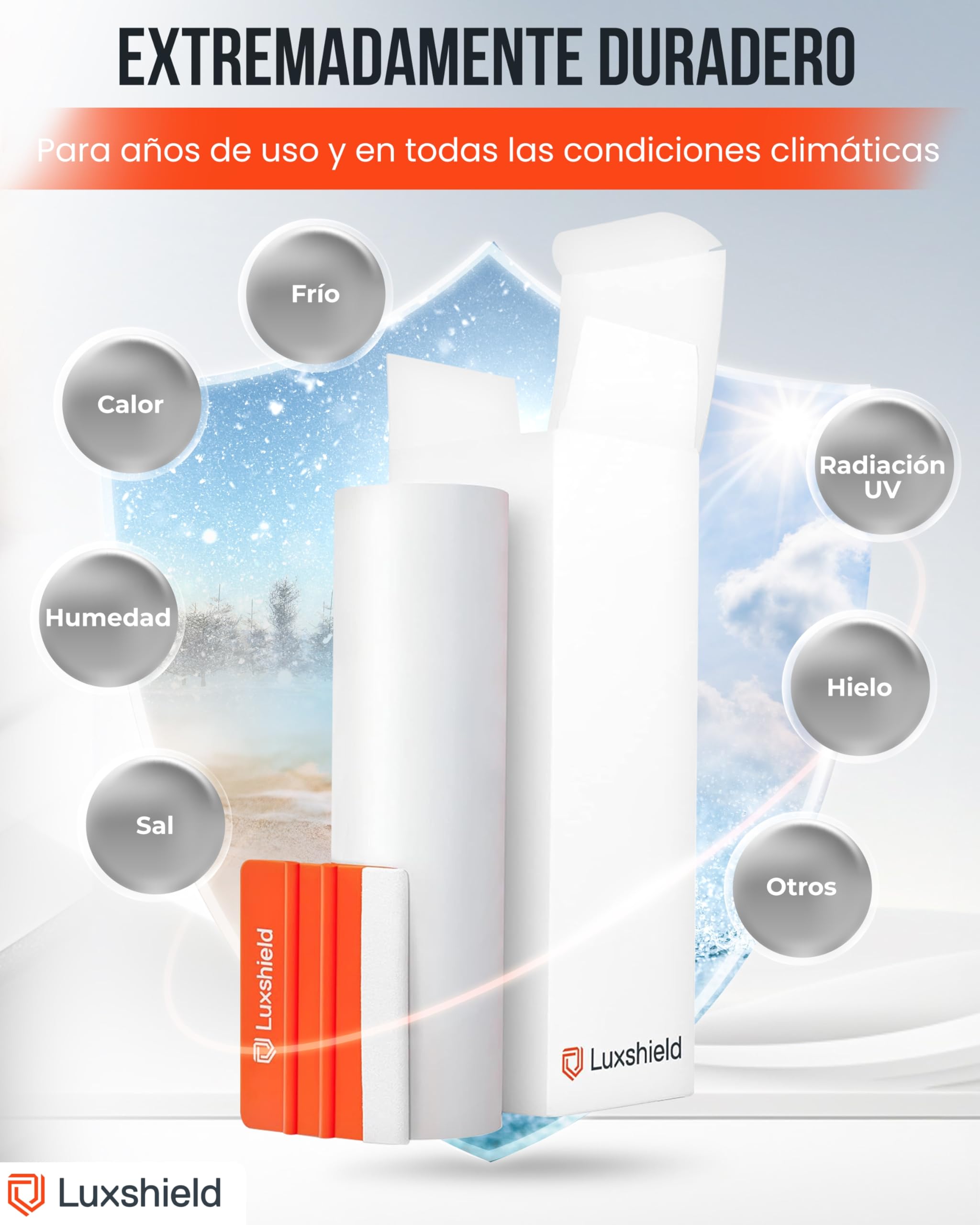 Luxshield Película de Protección de Pintura 15x200cm para Automóvil, Motocicleta, Bicicleta, Película Protectora Transparente Mate, autoadhesiva, por Metros, de Alemania