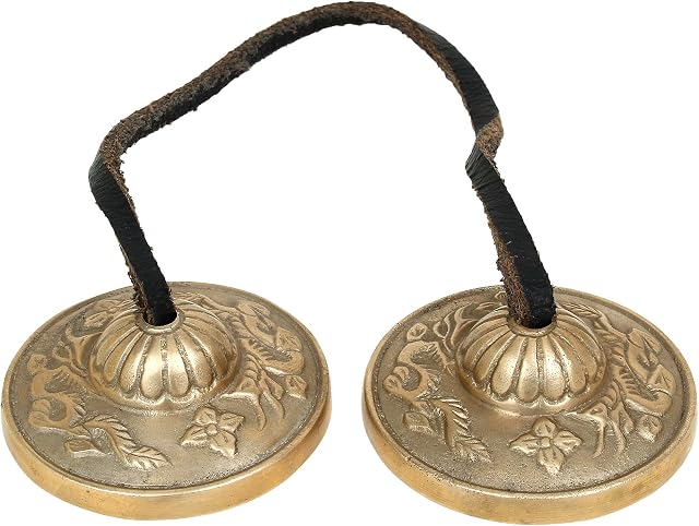 Ajuny Tibetan Tingsha Cymbals Bells Buddhist Meditation Yoga Bell Manjira Musical Instrument Spiritual Gifts