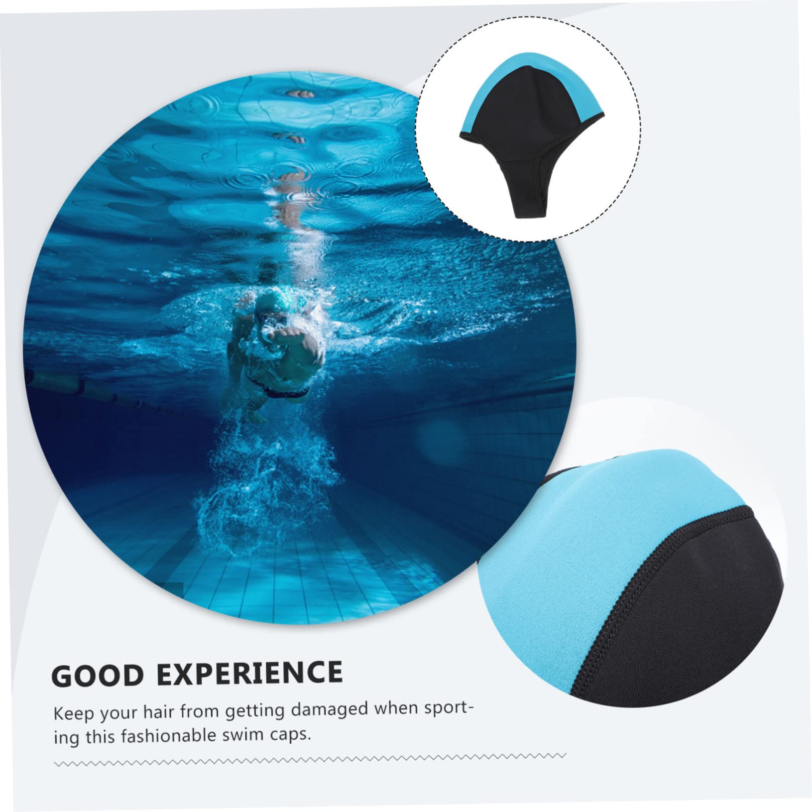 HANABASS cappuccio da immersione cuffie da nuoto con sottogola cappuccio per muta da immersione mute tappi gomma cuffia piscina cuffia da nuoto in gomma cappello da bagno in gomma