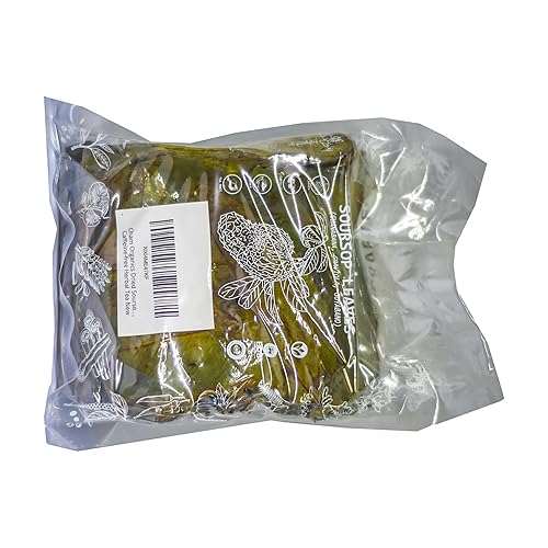 Miniatura 2 de Cham Organics Hojas secas de graviola de guanábana para té, 4 onzas (más de 400 hojas prémium por bolsa) de Ceilán, Sri Lanka, té de hojas sueltas,