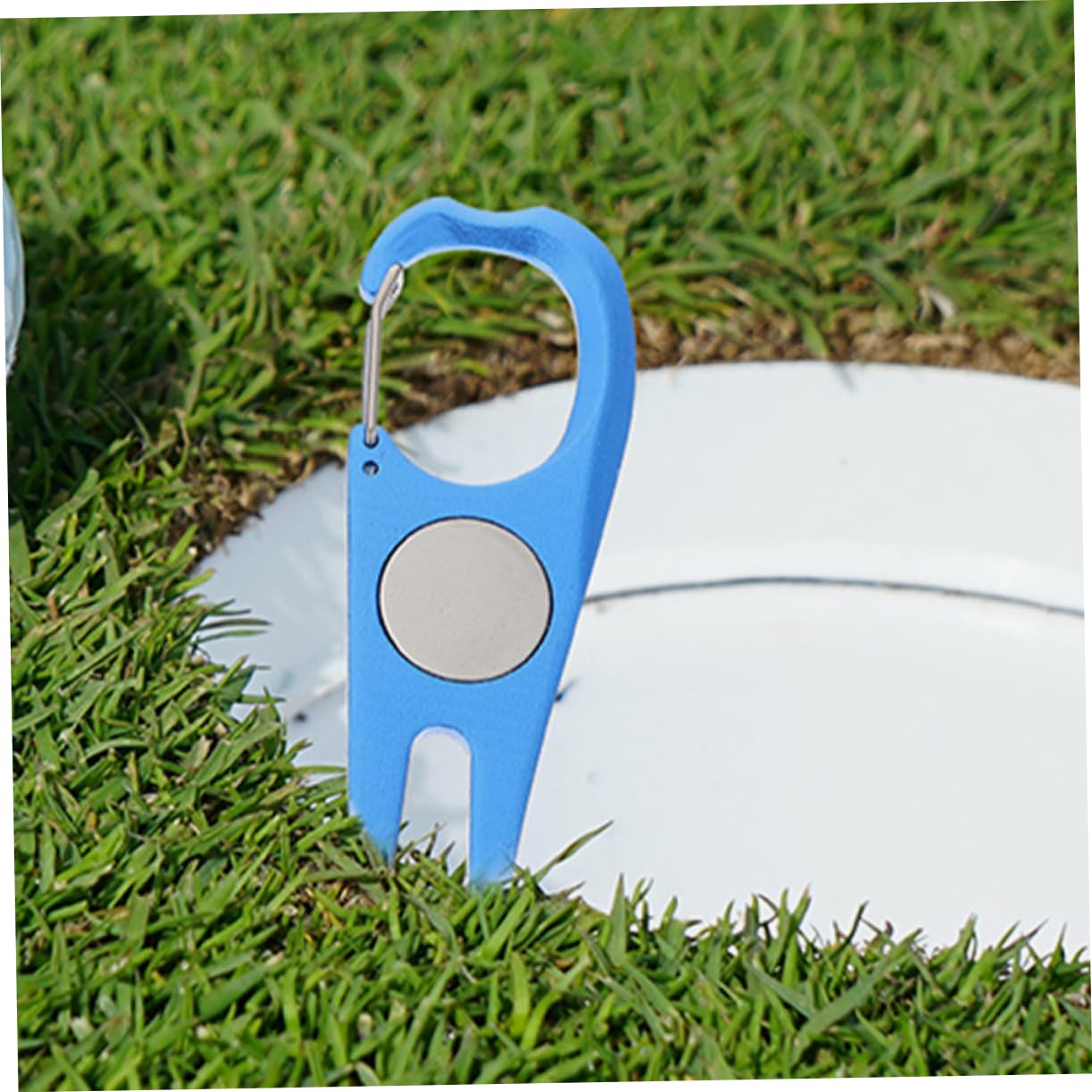 TOYANDONA Herramienta De Reparación De Divots De Tenedor Portátil Inoxidable para Césped Accesorio Esencial para Golfistas