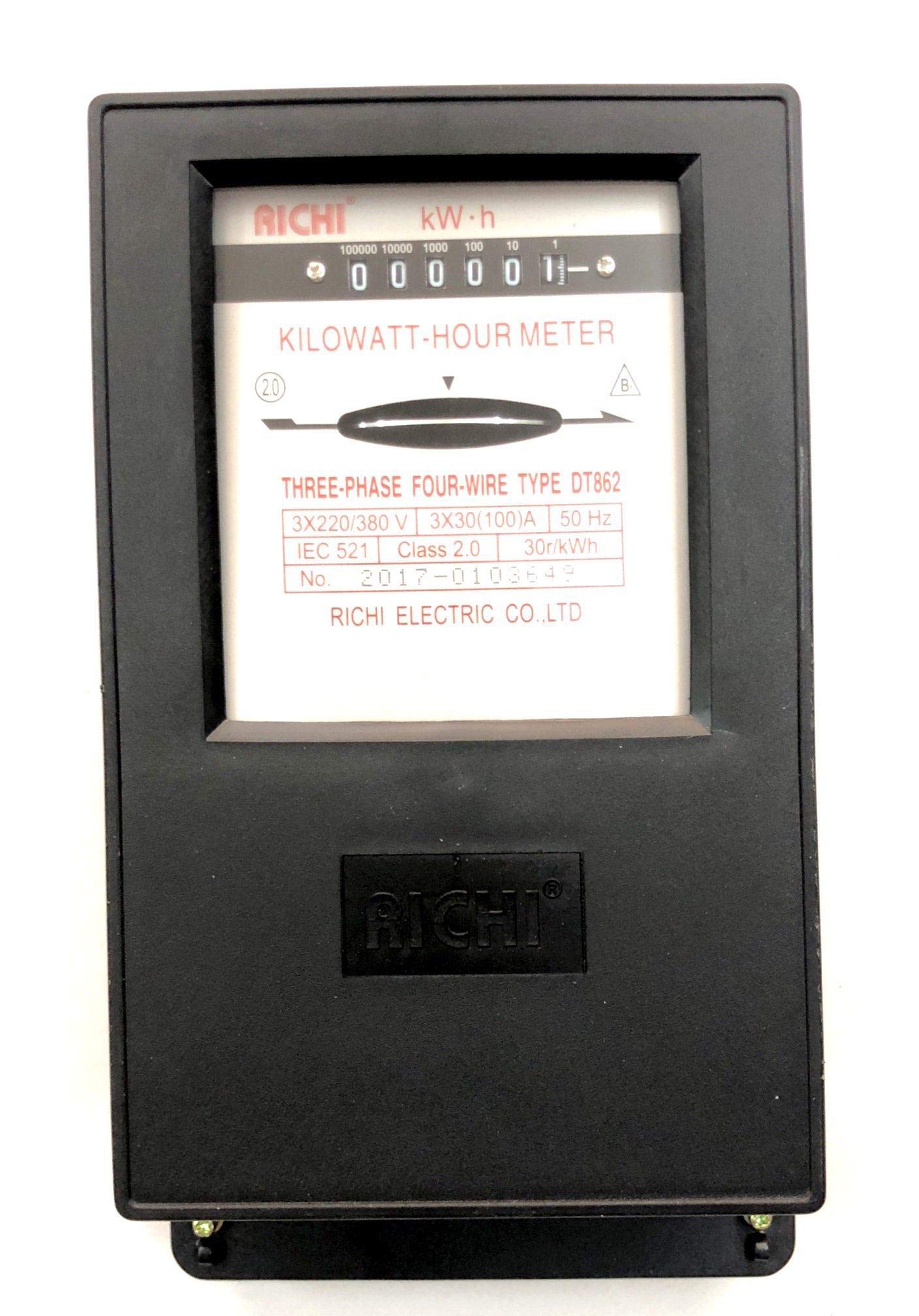 Electricity Watt-hour Meter 3 Phase 3x30(100A)