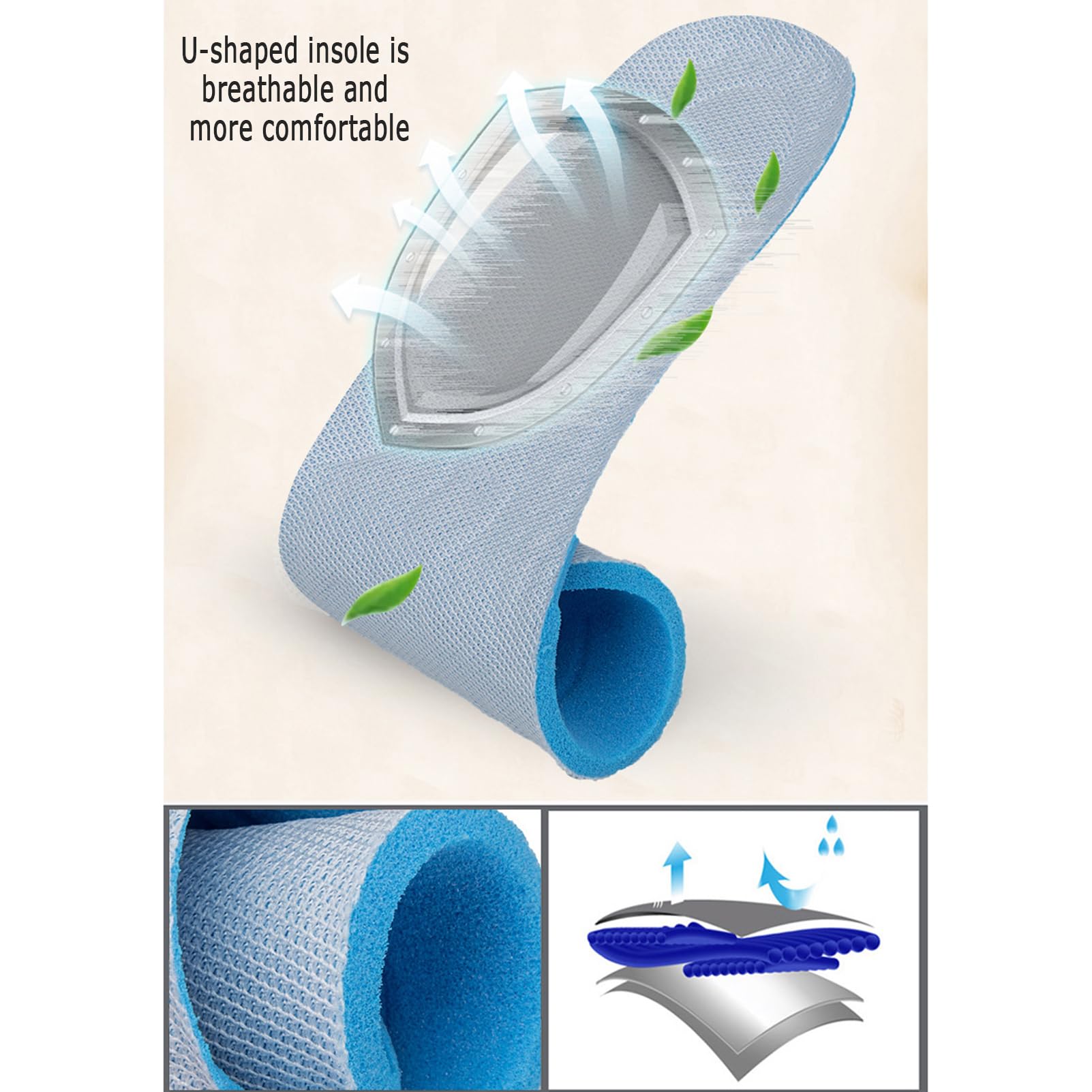 Scarpe Diabetici Uomo E Donna Scarpa Ginnastica Traspiranti Antiscivolo Suola Morbida Calzatura Casual Scarpe Alluce Valgo Scarpa Comode per Esterni Tacco Zeppa Alluce Valgo