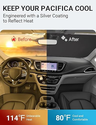 Vista 989 de Proadsy Parasol para parabrisas para BMW X1 F48 2016-2022 de 4 capas plegable, protector de parasol frontal que bloquea los rayos UV y mantiene