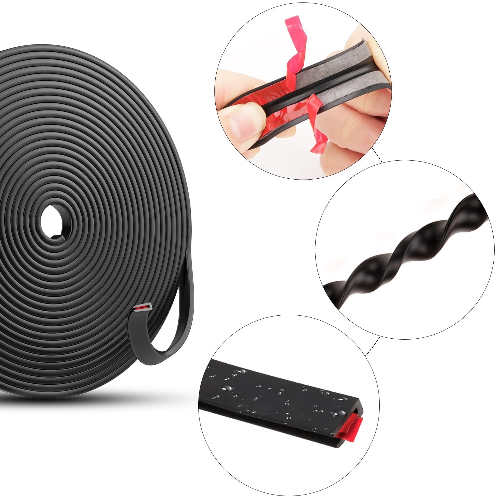 Profilo In Gomma EPDM 3m A U - Protezione Bordi Per Auto, Tavoli E Pannelli - Foto 4