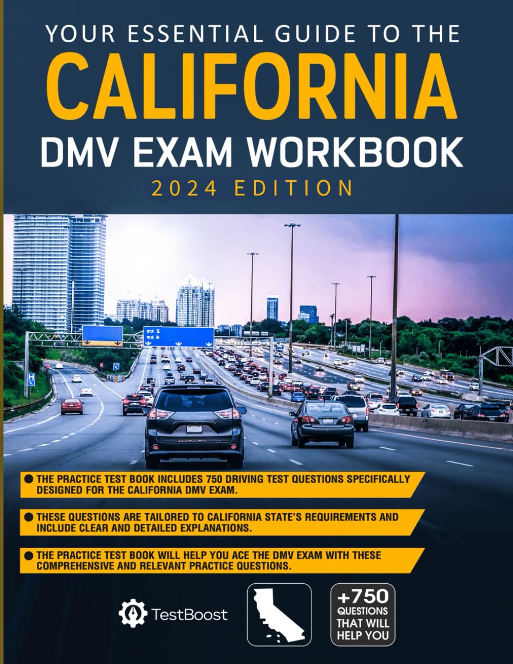 California DMV Exam Workbook: Your Essential Guide to the California Driving Test 2024 Edition: California Map Book: Mastering the California DMV Exam with the Best California Driver's Practice Tests