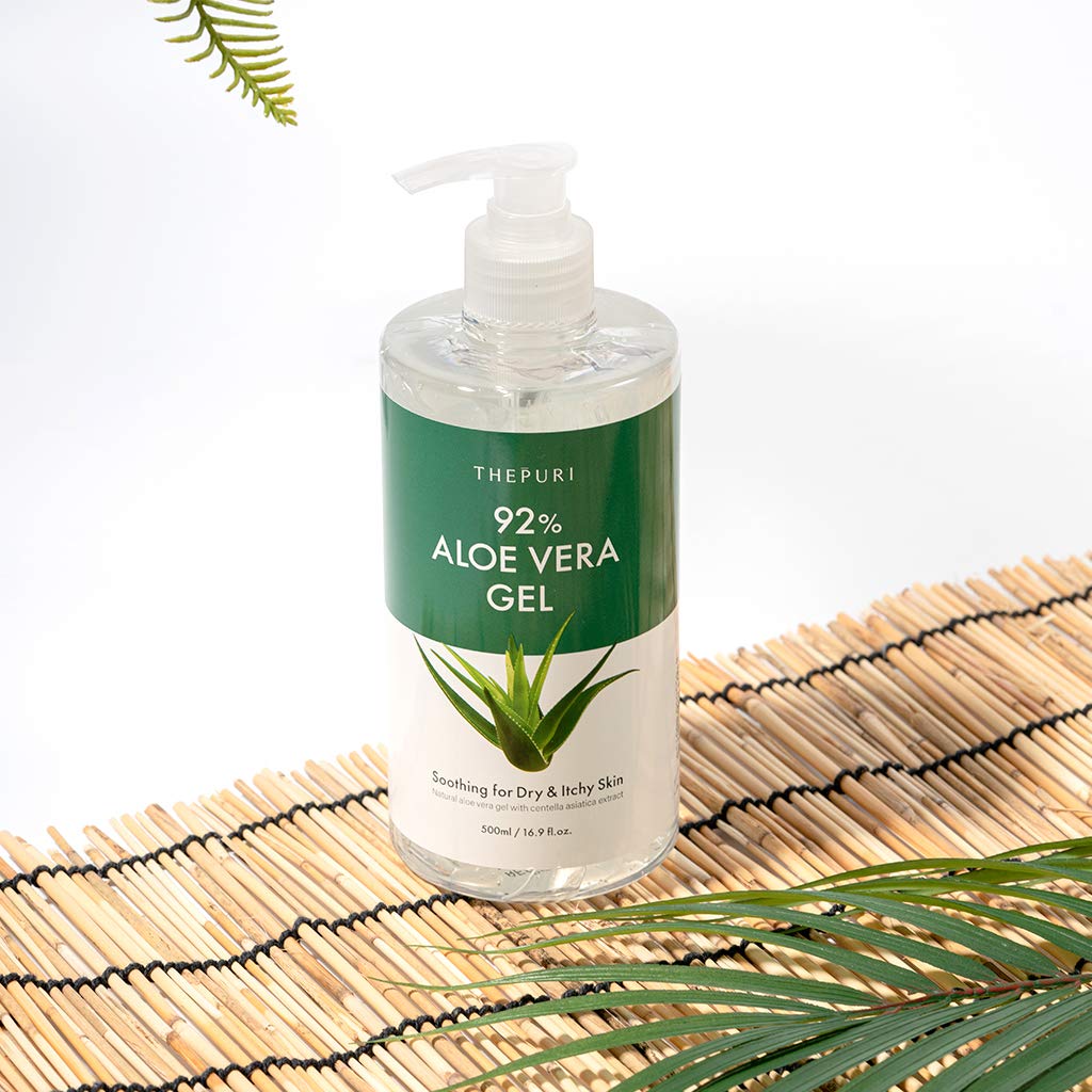 Amazon.com : THEPURI 92% Aloe Vera Gel 16.9 fl.oz (500ml) - Soothing for  Dry & Itchy Skin with Centella Asiatica Extract, Hair Moisturizing,  Sunburn, Eczema, Psoriasis & Rosacea Care : Beauty & Personal Care