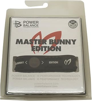 Power Balance Product Power Balance x Master Bunny Edition Hologram Bracelet Thick MBL001 WSJ09 Black, S