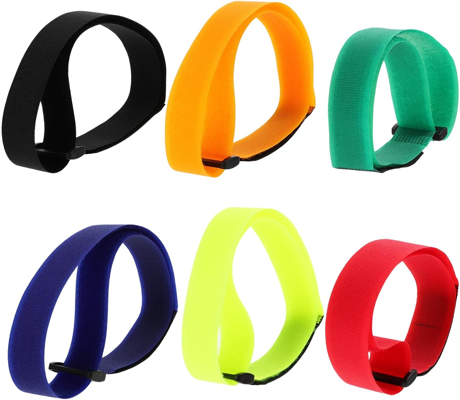 12pcs Bike Rack Straps with Hook and Loop Fasteners, Adjustable Wheel Stabilizer Tire Buckles for Bicycle Storage and Transport, Mixed Colors for Outdoor Cycling Accessories