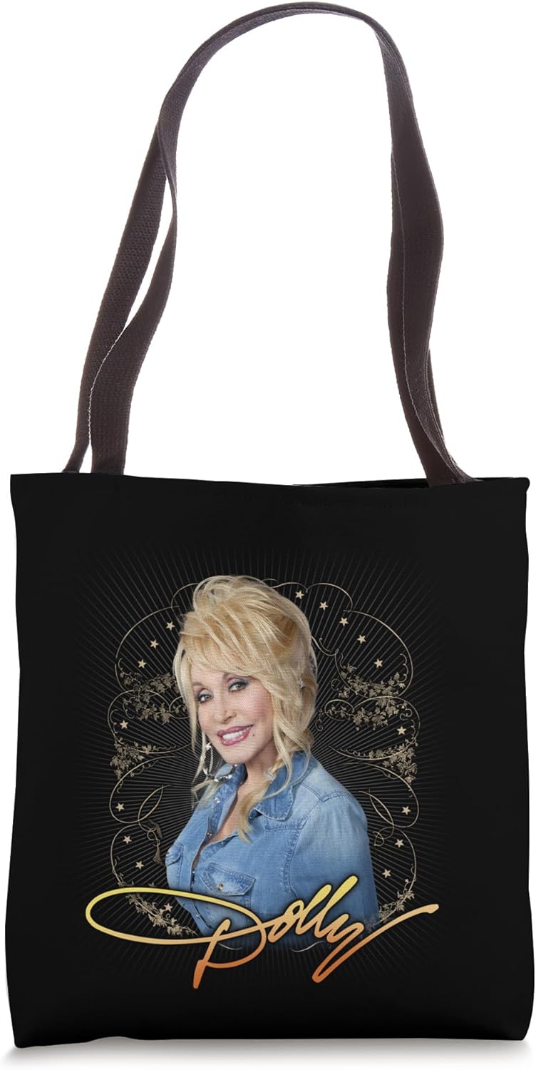 Dolly Parton Denim Smile Tote Bag