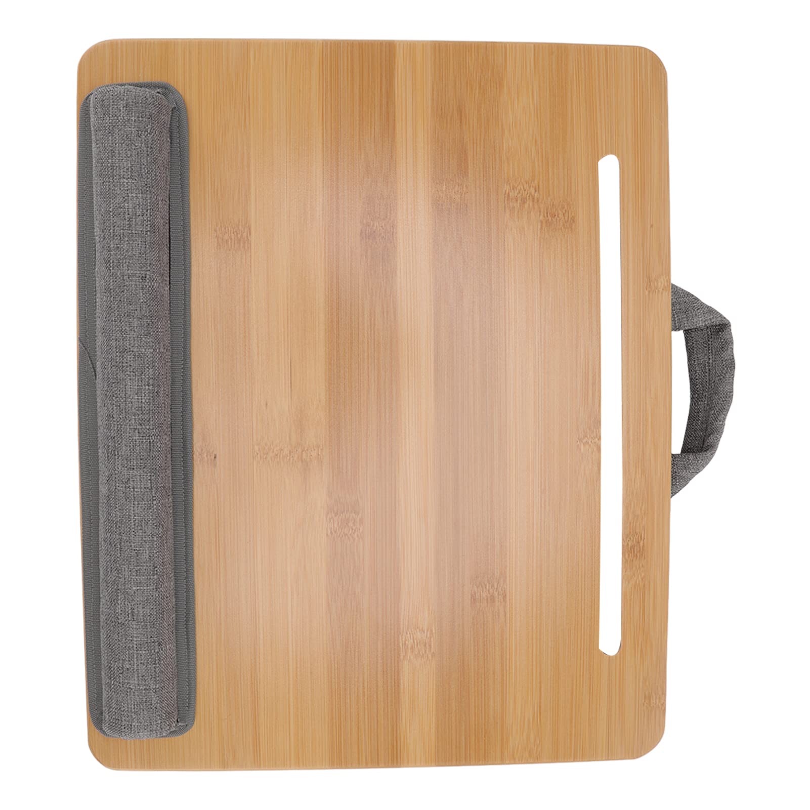 Table D'Ordinateur Portable en Bambou 3 en 1 avec Coussin et Angle Ergonomique, Bureau pour Ordinateur Portable pour Lire au Lit, écrire et