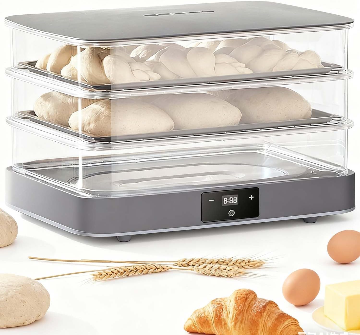 40L Electric Dough Proofer And Fermentation Box With Precise Digital Temperature Control, Automatic Humidity, Ideal For Bread Proofing, Yogurt Making, Rice Wine And Food Warming