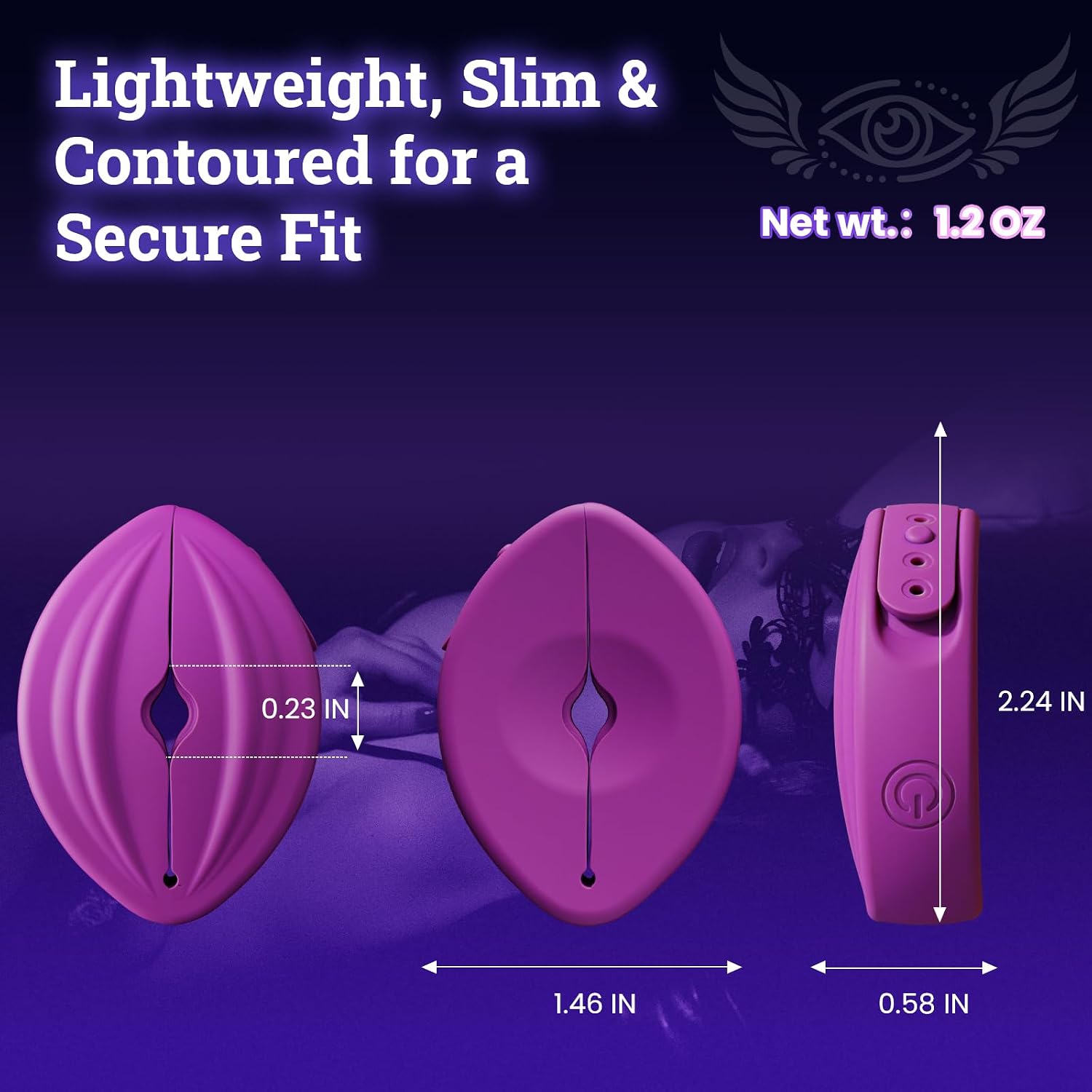 BDSM Vibrating Nipple Clamps, Small and Thin Nipple Vibrator for Women Couples, Adult Sex Toys & Games, Remote Control Lightweight Wearable Nipple Toys with 10 Modes