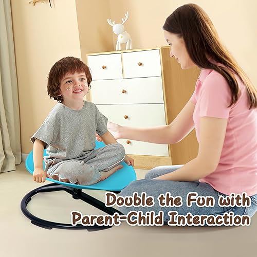 Miniatura 2 de GAKINUNE Silla sensorial para niños con autismo, silla giratoria para niños, silla giratoria sensorial para mejorar la coordinación física, silla
