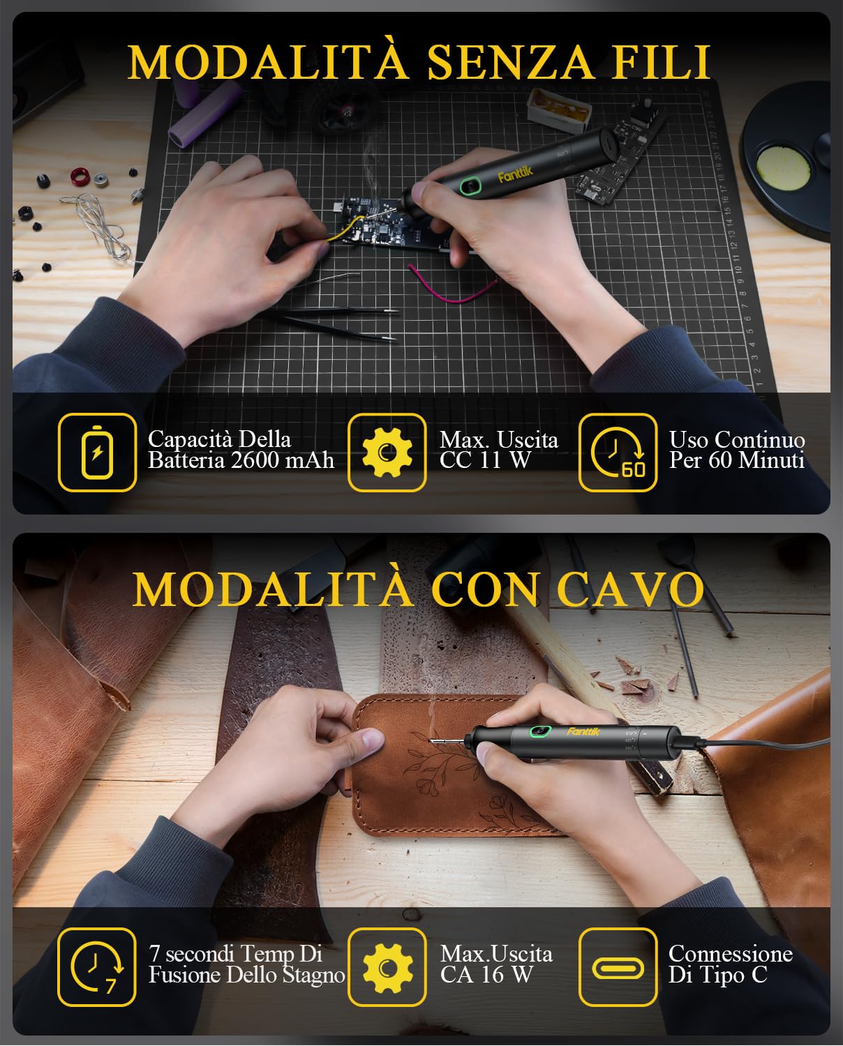 Fanttik T1 Max Kit Saldatore Senza Fili