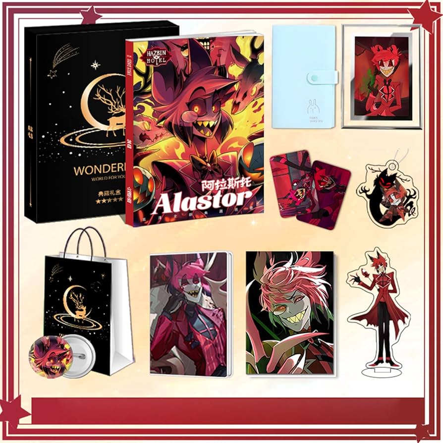 ハズビンホテル スクエア缶B アクリルキーホルダー 6点セット ハズビン